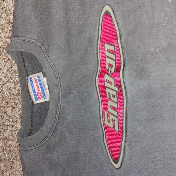 Vintage Snap On Tools Sweatshirt Crewneck Hanes Sz XL Gray Activewear Wo… - Picture 3 of 16